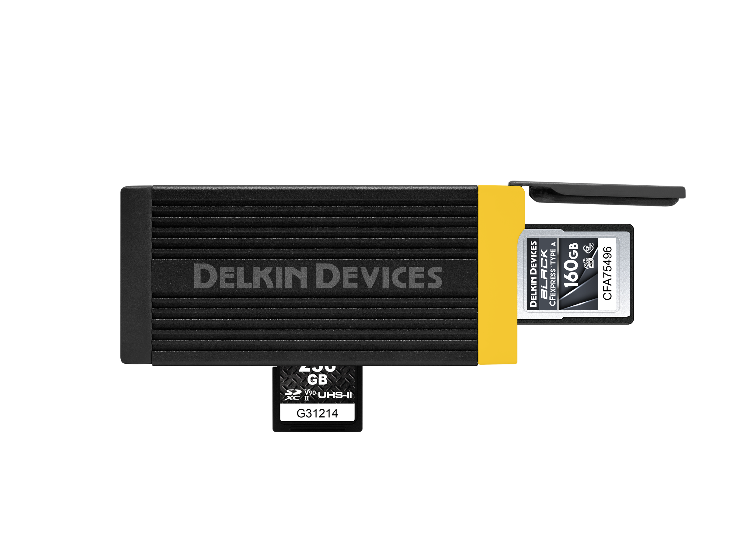 USB 3.2 CFexpress™TYPE A & SD UHS-II MEMORY CARD READER - Delkin