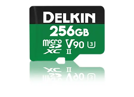 Delkin Devices 64GB Black UHS-II (U3/V90) SD Memory Cards (2PK) by Delkin  at B&C Camera